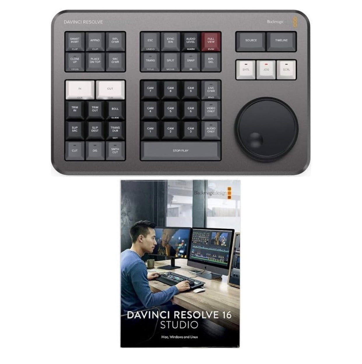 Blackmagic Design DaVinci Resolve Speed Editor Bundle + DaVinci Resolve 18 Studio (Licencia)