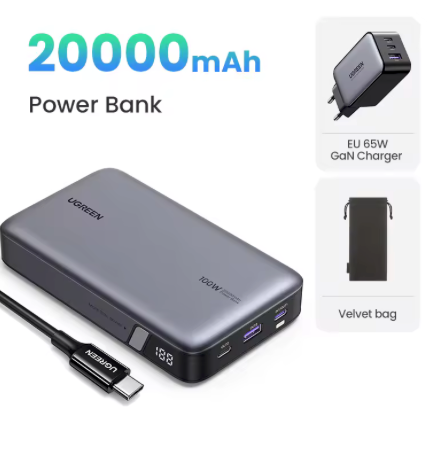 UGREEN Power Bank 140W con Carga Rápida PD