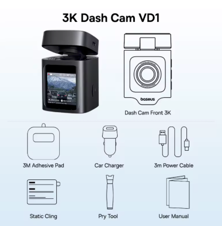 Baseus 3K DashCam VD1