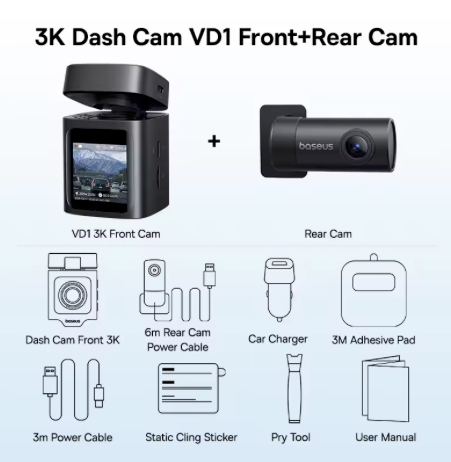 Baseus 3K DashCam VD1
