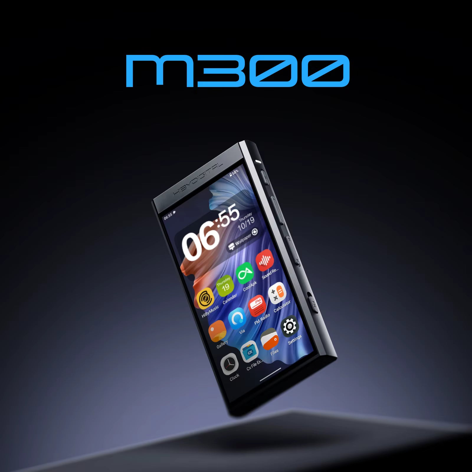 HiBy Digital M300 Reproductor Portátil Hi-Res Android