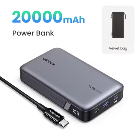 UGREEN Power Bank 140W con Carga Rápida PD