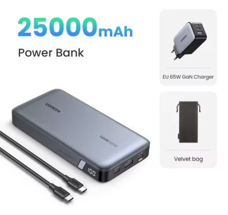 UGREEN Power Bank 140W con Carga Rápida PD