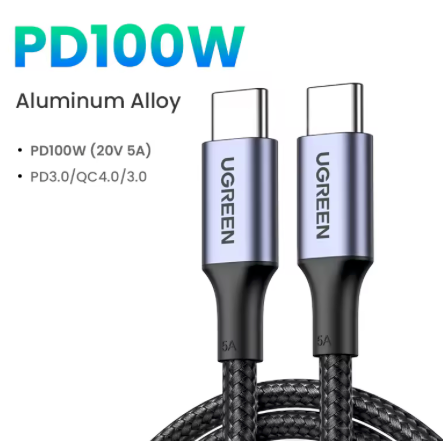 UGREEN Cable USB-C 100W con Chip E-Marker 5A PD