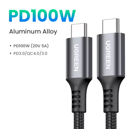 UGREEN Cable USB-C 100W con Chip E-Marker 5A PD