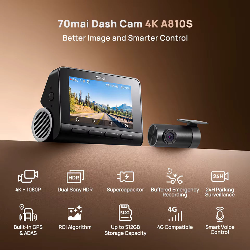 70mai Dashcam A810S